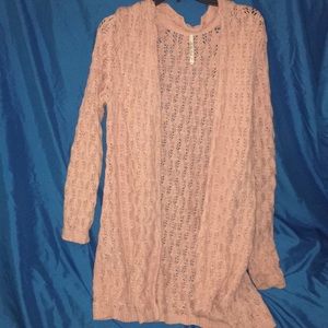 Pink cardigan